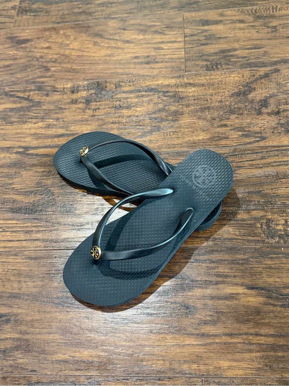 Tory Burch Women's Black Flip Flops Size 5
